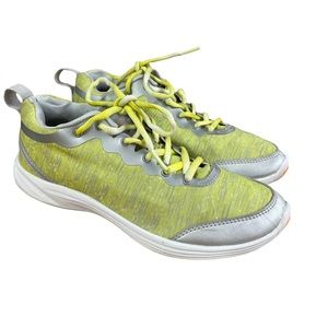 Vionic Agile Fyn yellow & gray sneakers 7